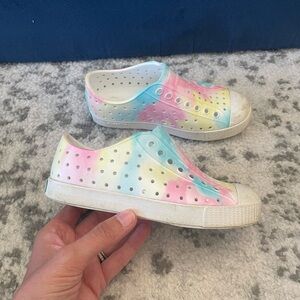 Native Jefferson Kids Pastel Tie-dye Slip-On Shoes Child Sz C12